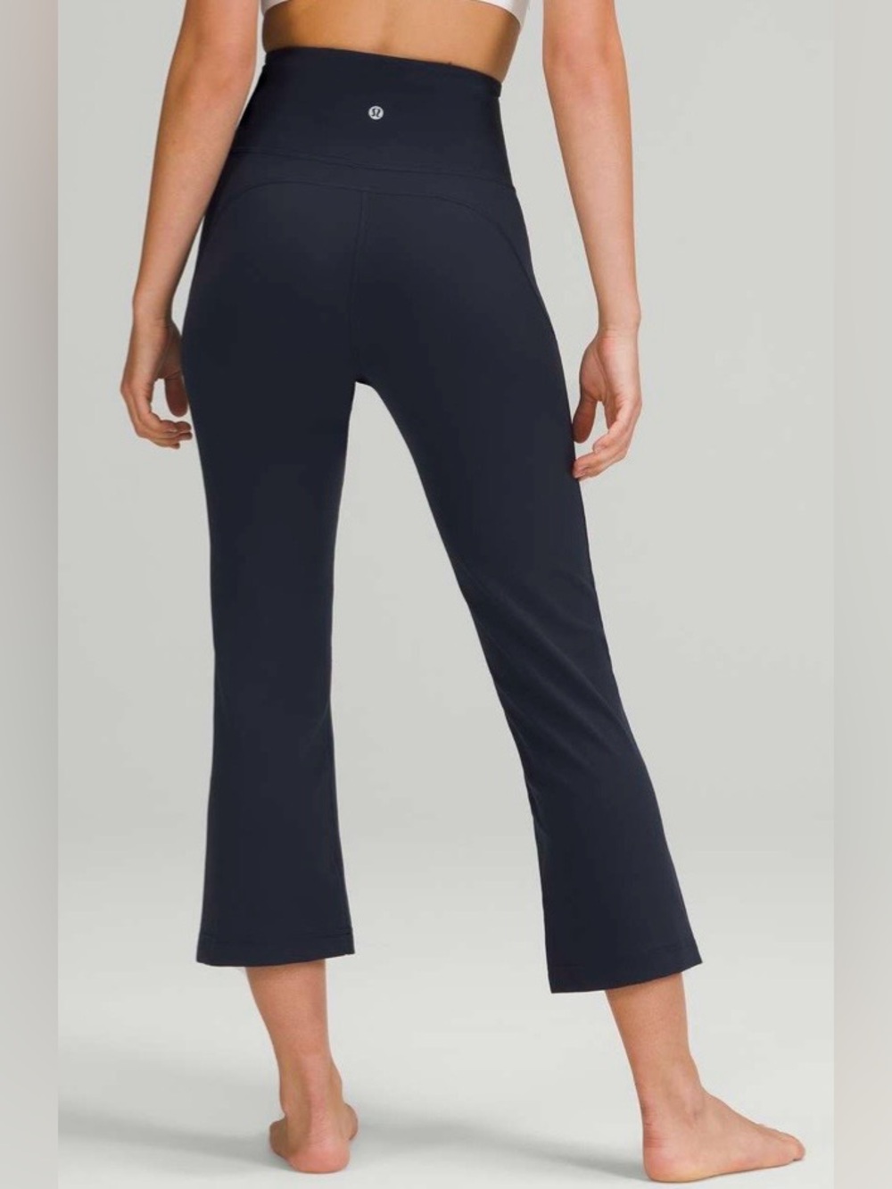 lululemon Groove Super High Rise Cropped 23” Leggings Navy Blue Size 12